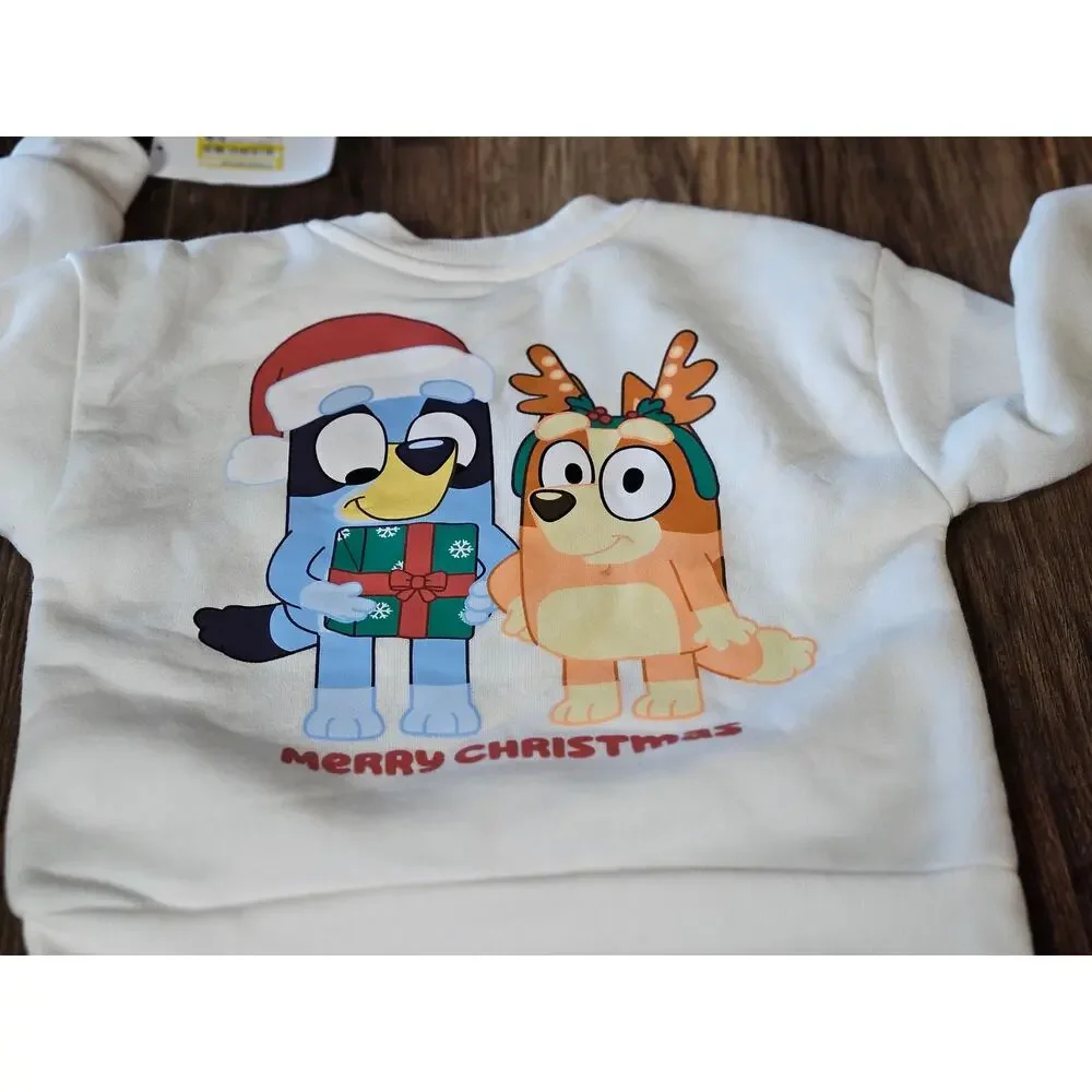 Toddler Bluey Christmas Sweatshirt NWT Size 3T